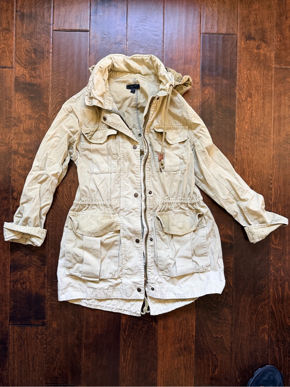 J.Crew Military Fatigue Jacket Coat Small Olive Green
